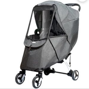 Baby stroller cover with shield